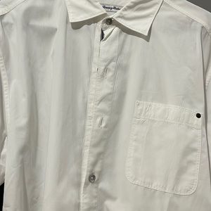 Tommy Bahama…Large…long sleeved white button up…only worn once.